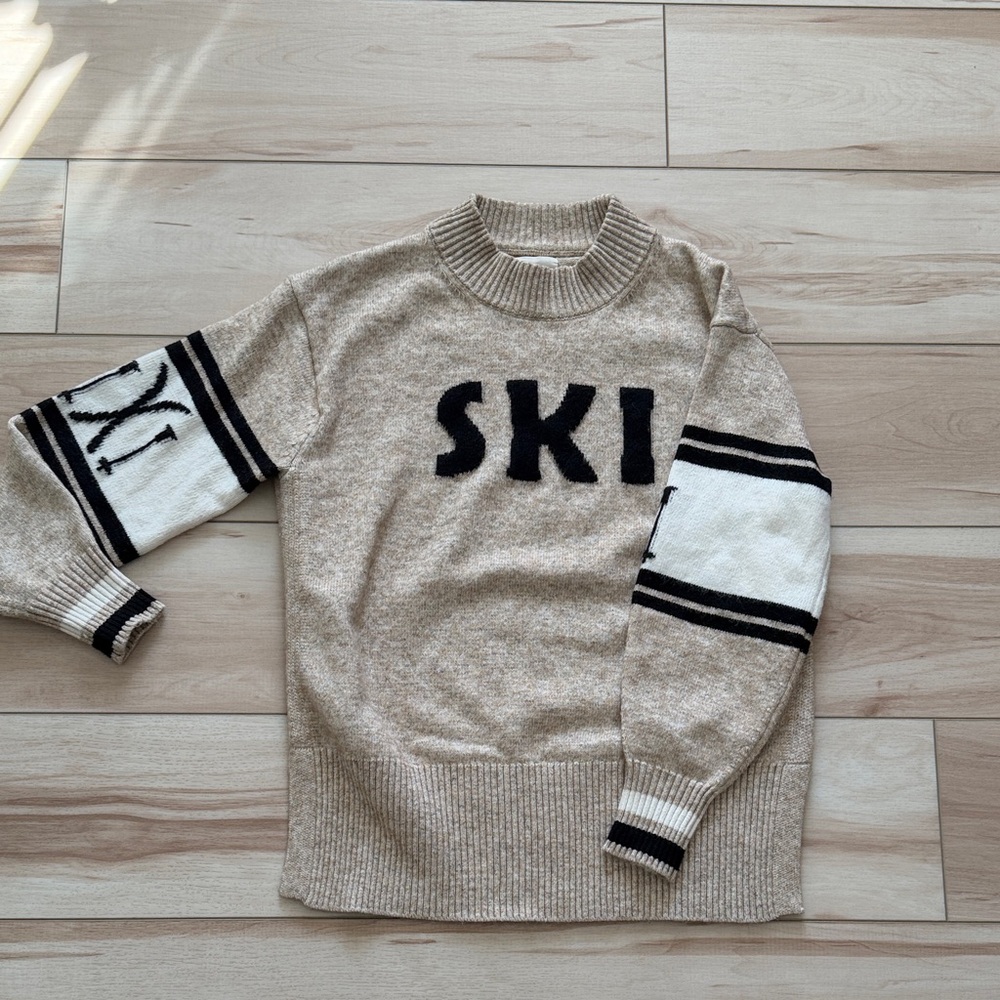 EUC Lou & Grey Mock Neck Ski Sweater